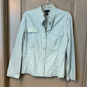 Light Green Button-Up Jacket